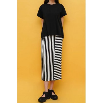 H'S CABINET S/S 2021 女裝黑白間條半身裙